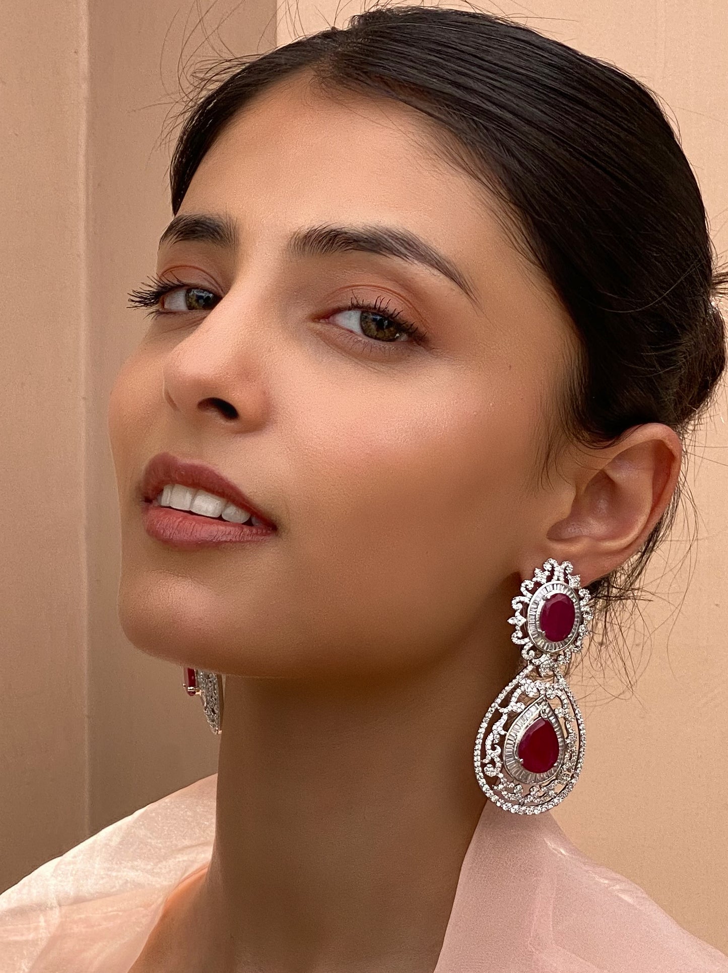 Sana Regal Zircon Cocktail Earrings