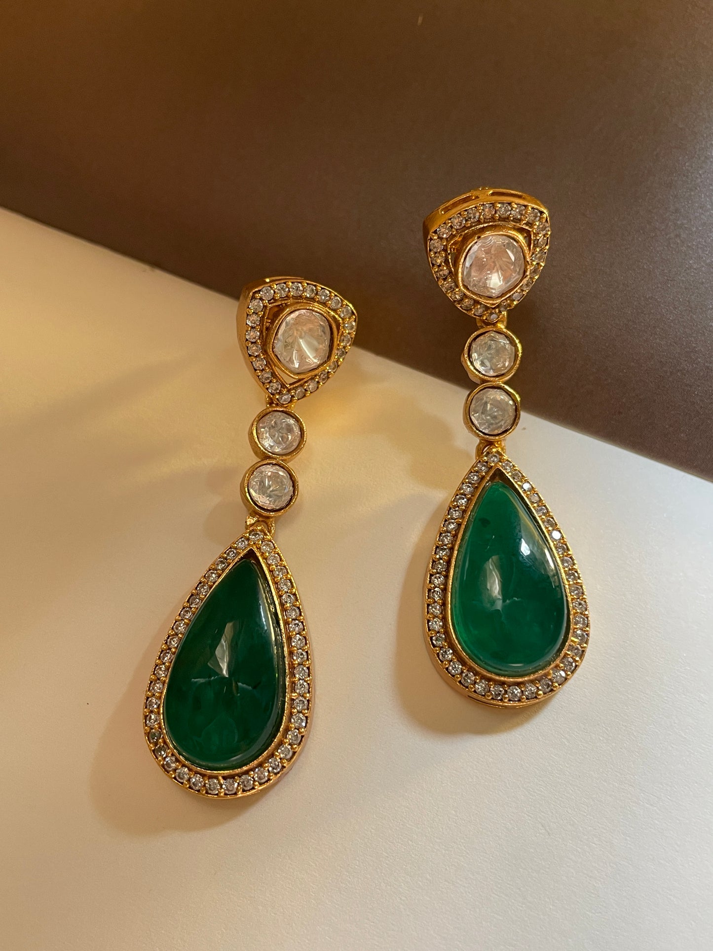 Divyashree Polki Dangler Earrings