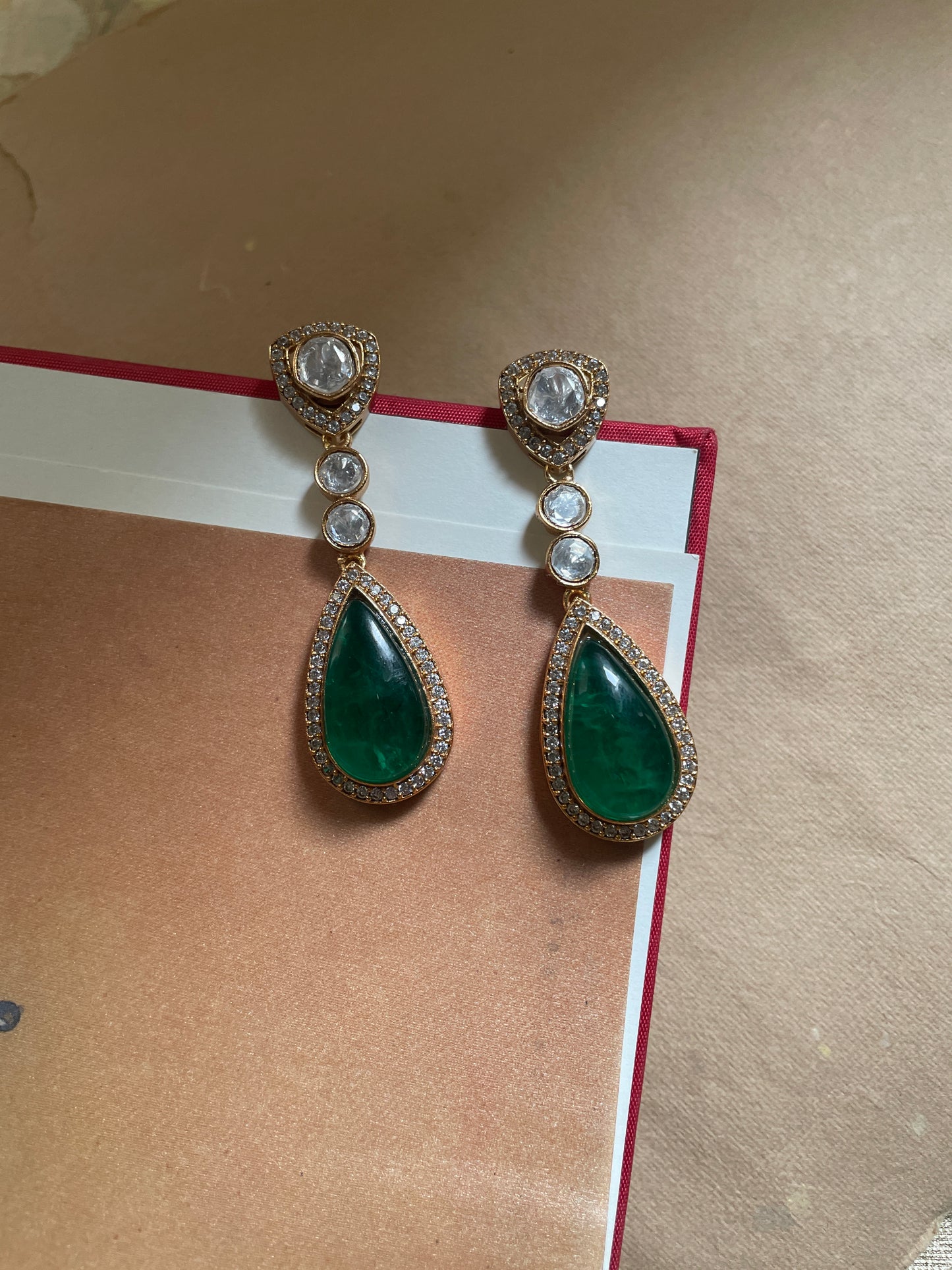 Divyashree Polki Dangler Earrings