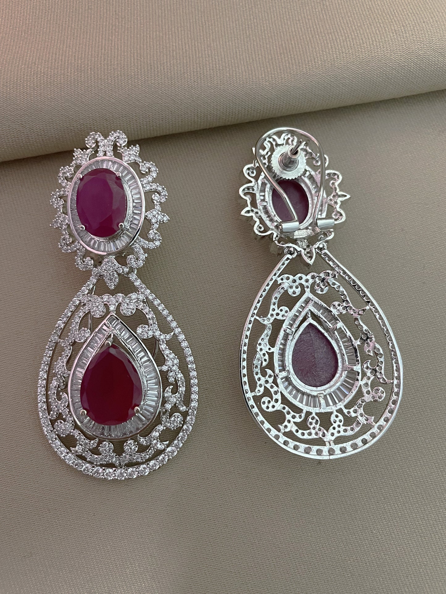 Sana Regal Zircon Cocktail Earrings