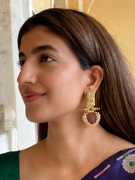 Rafia Antique Earrings