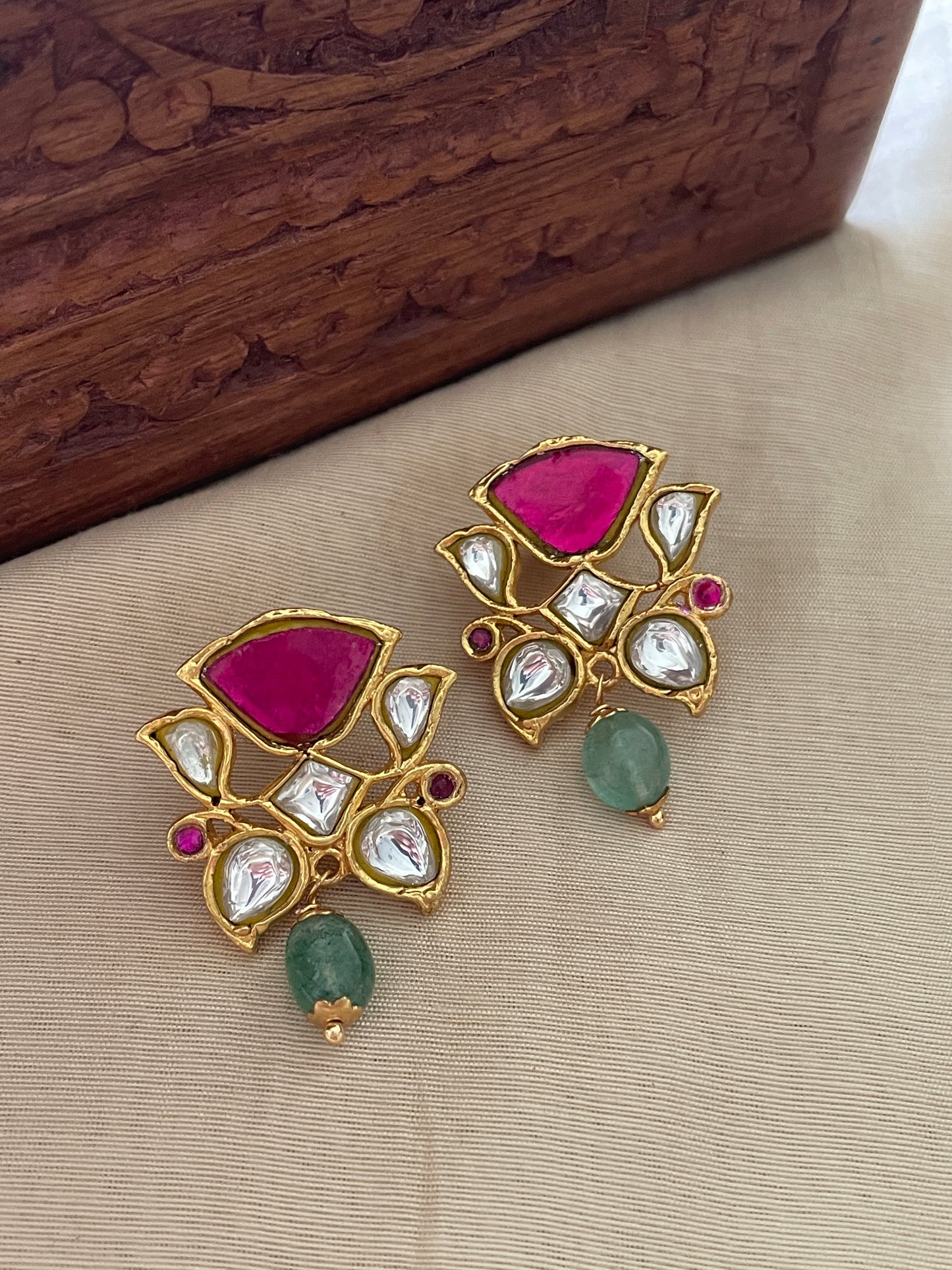 Ameera Small Polki Earrings