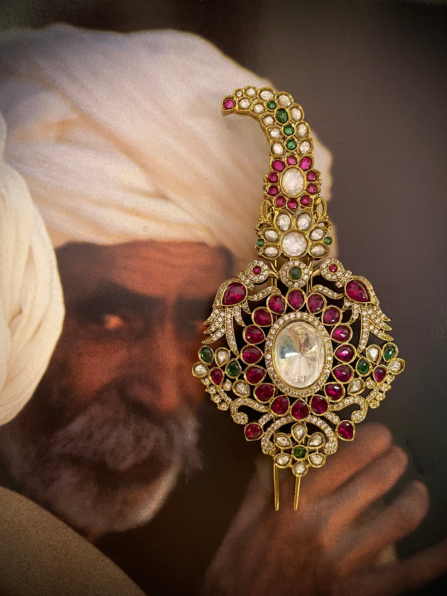 Bhanu Regal Polki Kalgi/Brooch