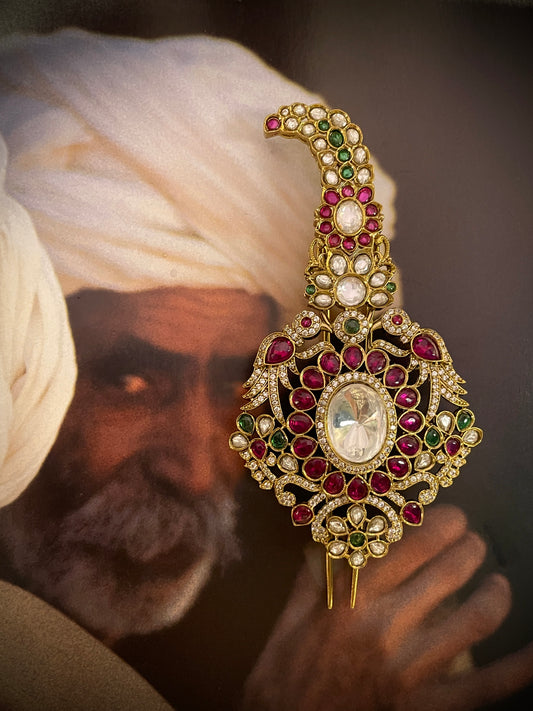 Bhanu Regal Polki Kalgi/Brooch