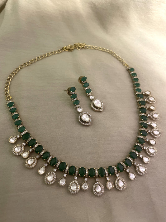 Anokhi Emerald Polki Necklace