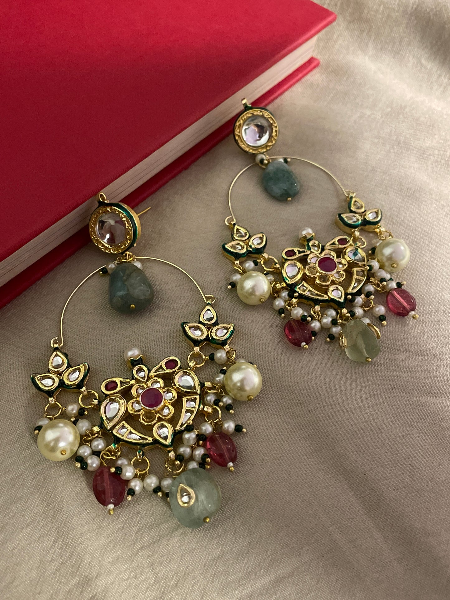 Laado Kundan Chaandbali Earrings