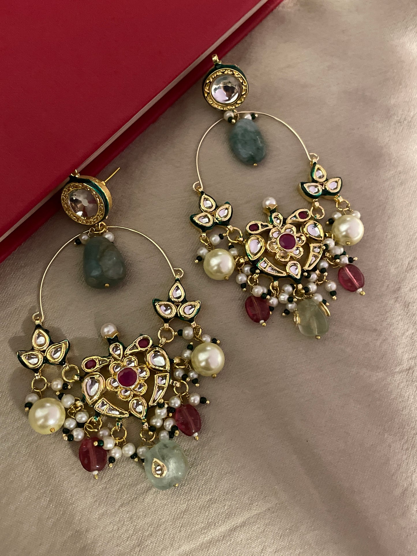 Laado Kundan Chaandbali Earrings