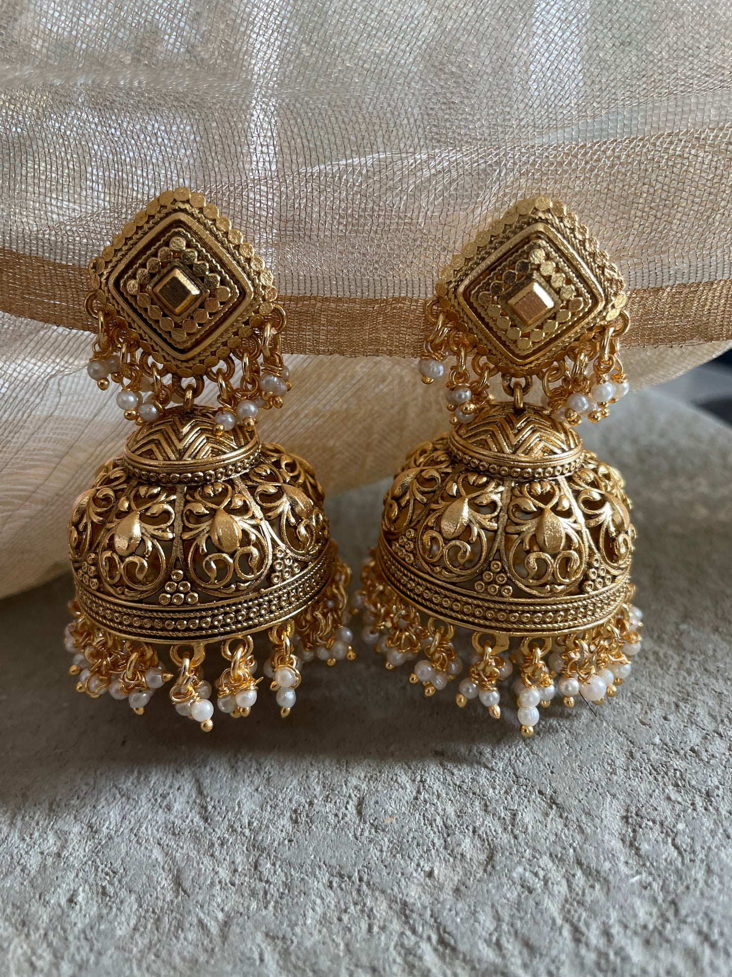 Tangier Antique Jhumki Earrings