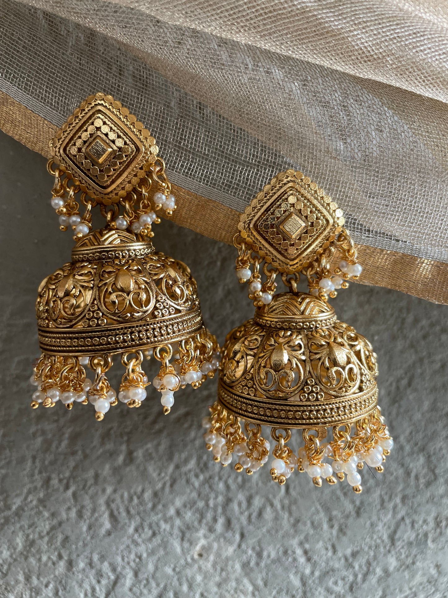 Tangier Antique Jhumki Earrings