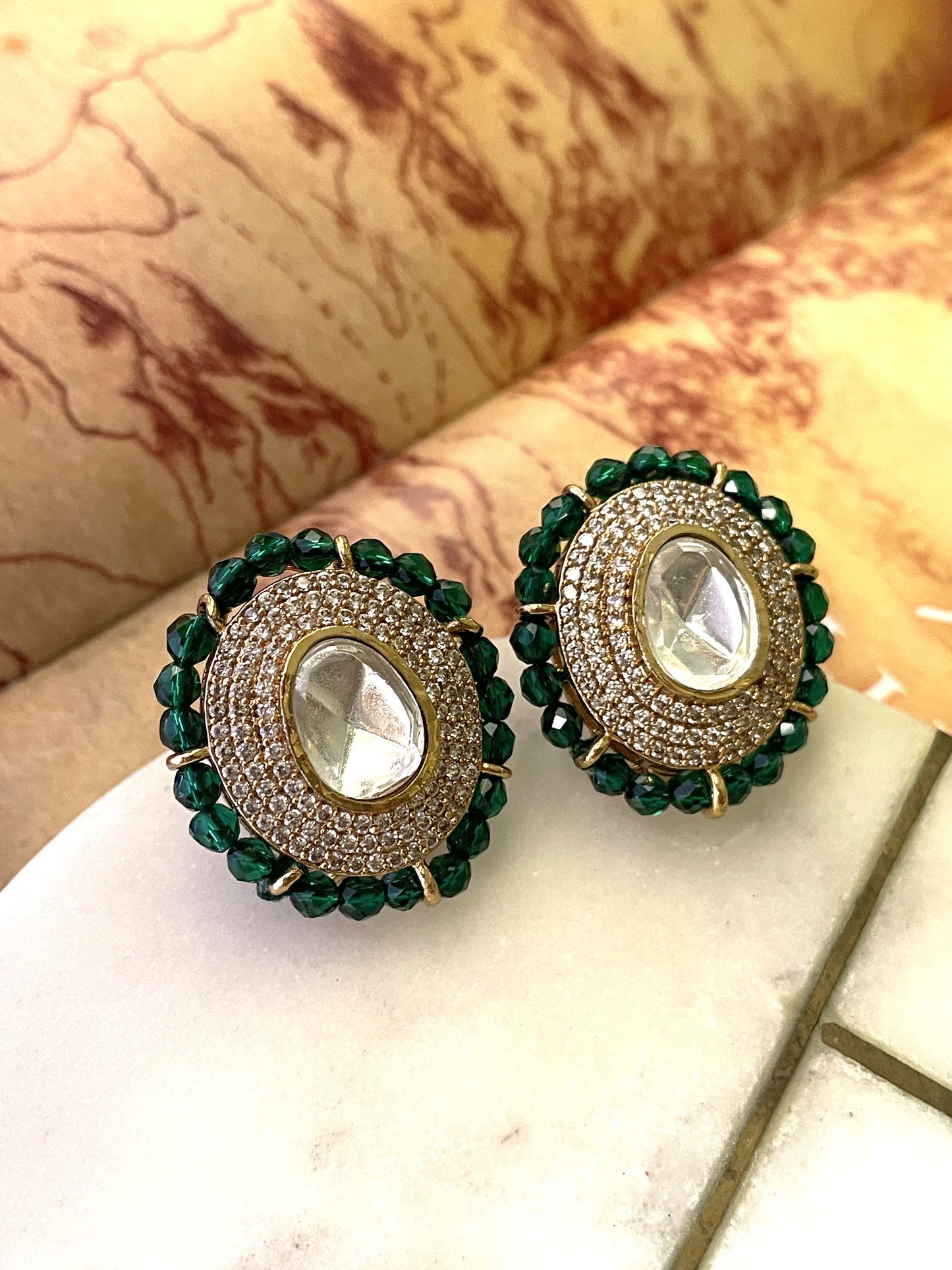 Vedaya Polki Earring Studs