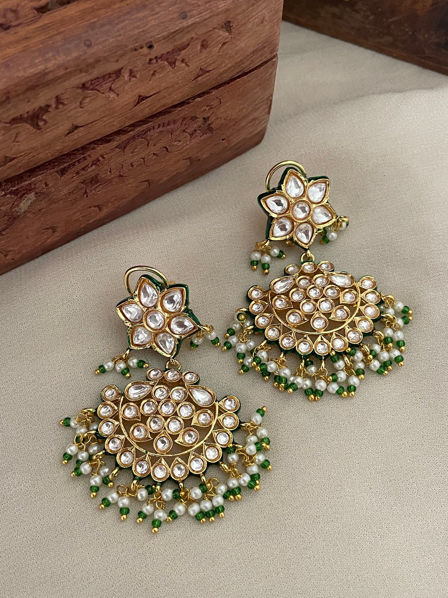 Gurleen Polki Chaandbaali Earrings