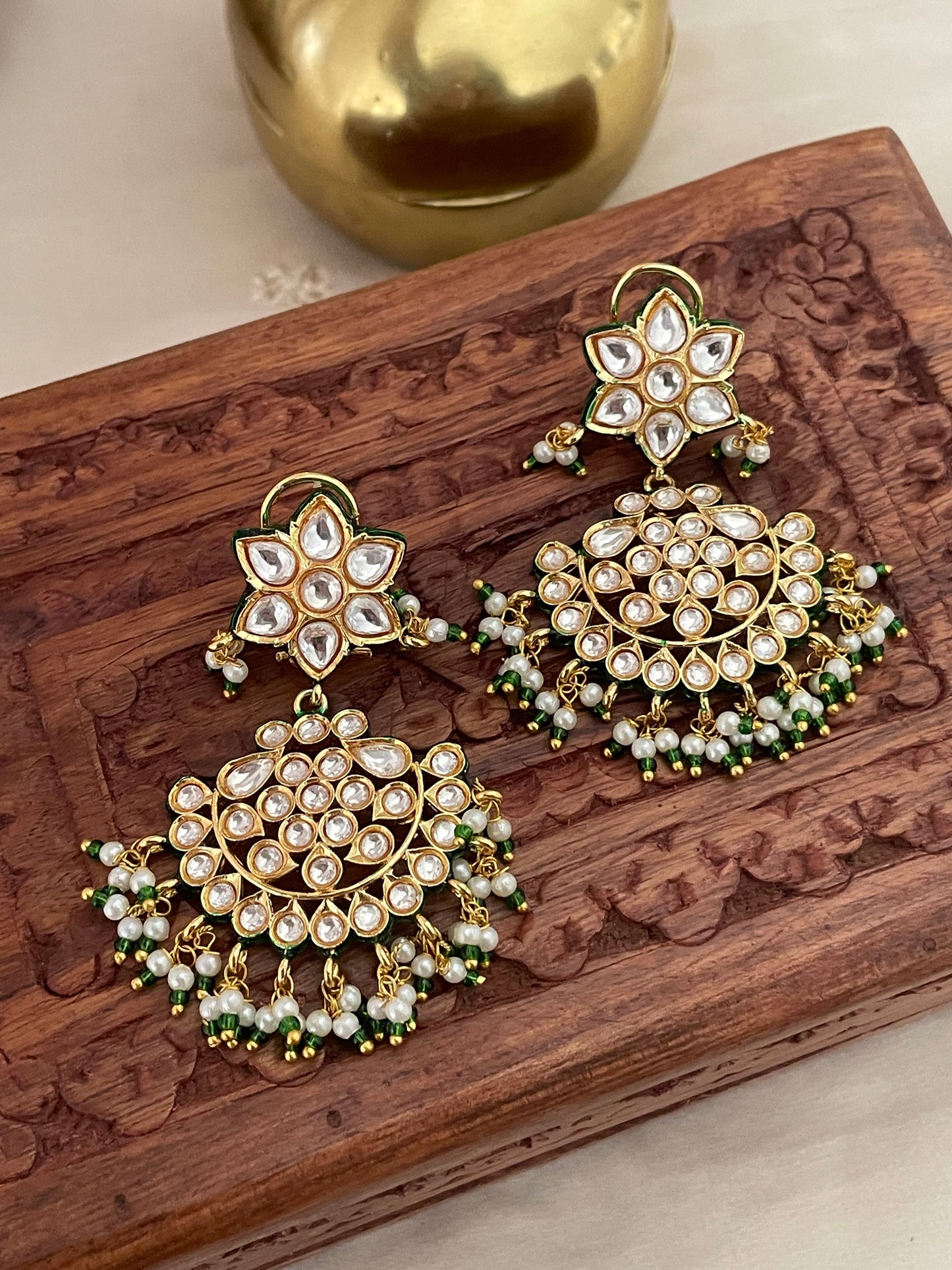 Gurleen Polki Chaandbaali Earrings